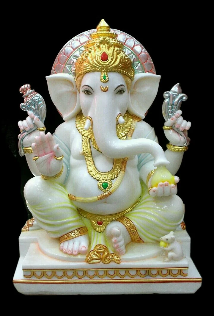 Premium Marble Lord Ganesha Statue