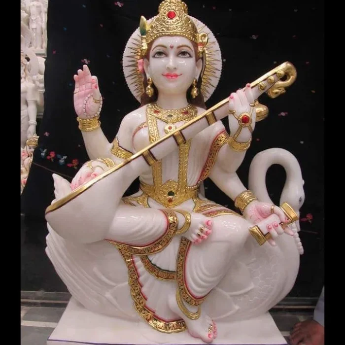 Saraswati Marble Statue