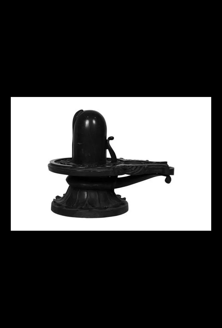 Black Marble Narmadeshwar Shivling with Jaladhari
