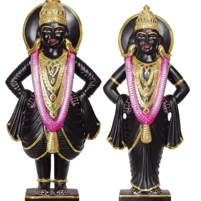 Vitthal Rukmini Marble Statue