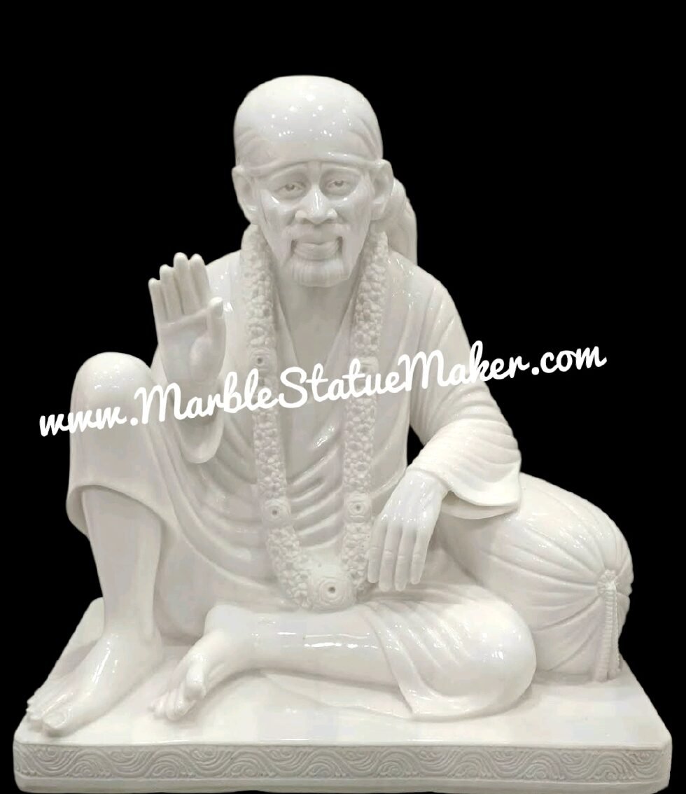 White Marble Shirdi Sai Baba Statue